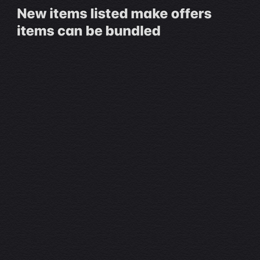 New items